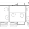 3 STATION 14' PRIVATE DOOR PORTABLE RESTROOM - Image 2